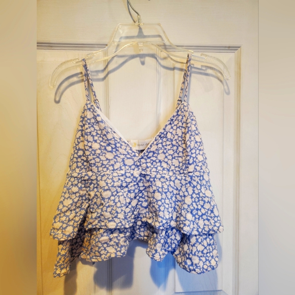 Ocean Drive Medium Floral Print Tank Top
